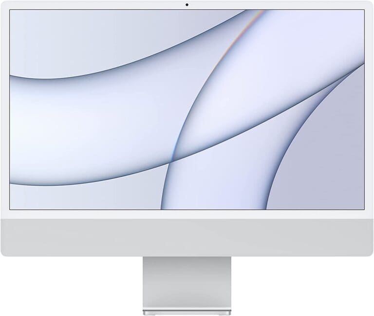 2021 Apple iMac (24-inch, Apple M1 chip with 8‑core CPU and 8‑core GPU, 4 ports, 8GB RAM, 512GB) - Silver